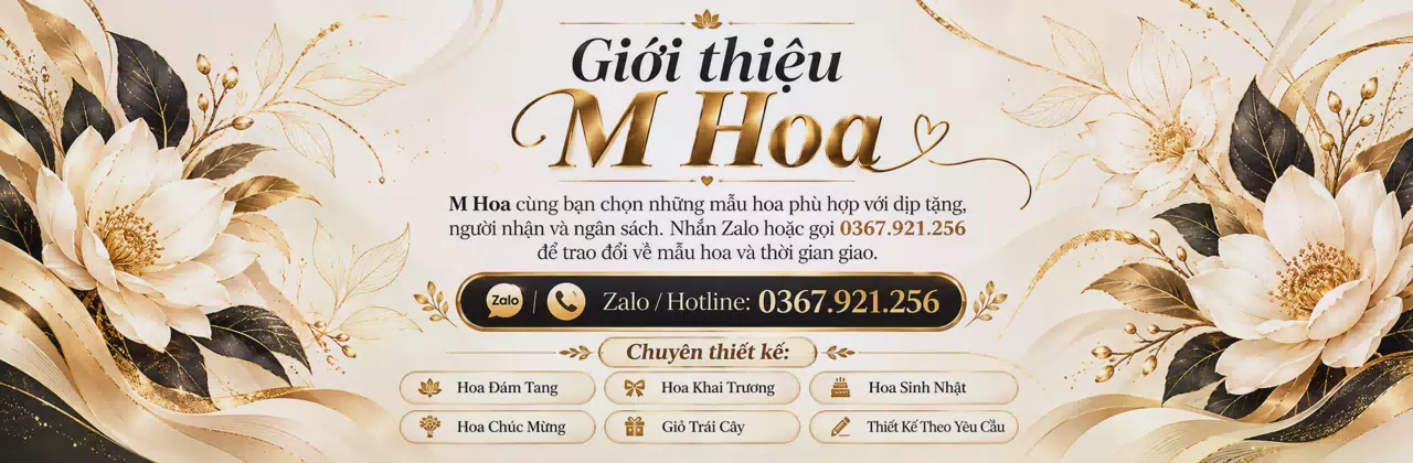Ảnh bìa Shop hoa tươi Phường Bình Khê Quảng Ngãi - Trao hoa đẹp, gửi điều thân thương